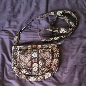 Vera Bradley Brown Floral Crossbody Bag